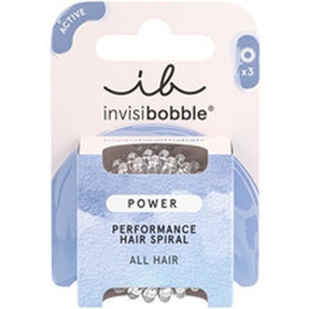 Invisibobble Power Crystal Clear Hair Ties 3 Pcs