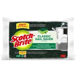 Scotch-Brite Fiber Sponge Pad 1 Piece Antibacterial