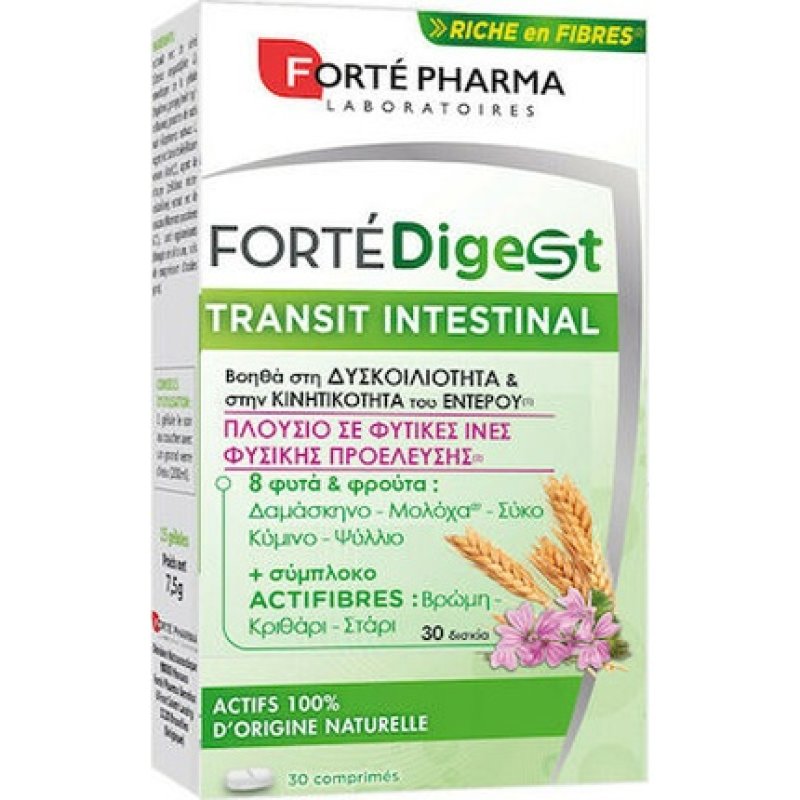 Forte Pharma Forte Digest Transit Intestinal For Constipation 30 Tablets
