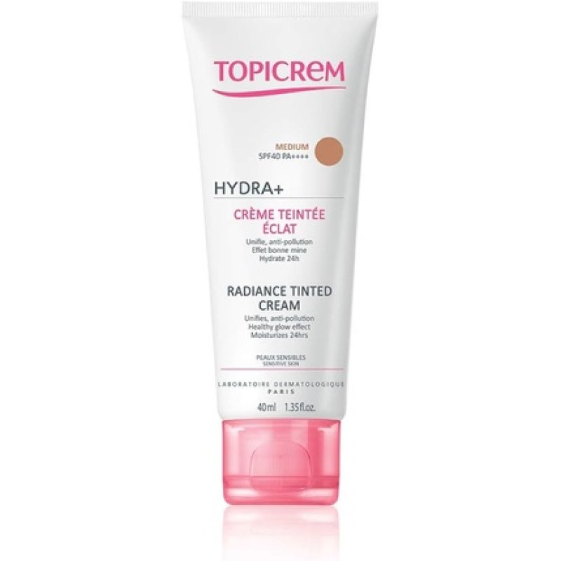 Topicrem Hydra Radiance Tinted Cream SPF 40 40ml Medium