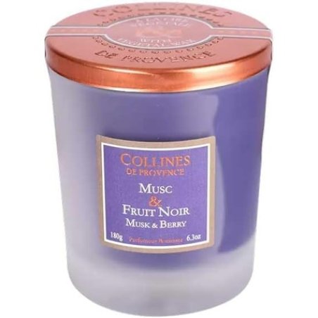 Collines De Provence Scented Candle Musk and Berry 180g