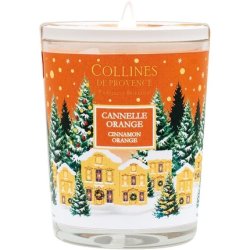 Collines De Provence Christmas Scented Candle 180g Cinnamon Orange