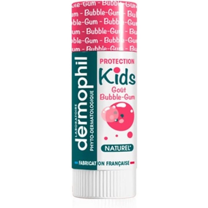 Dermophil Lip Balm for Kids 4g - Bubble Gum Protects Children's Lips