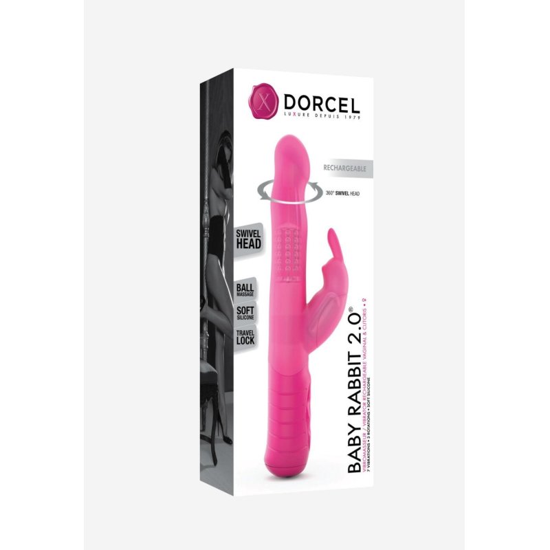 Marc Dorcel Baby Rabbit 2.0 Vibrator - Magenta Color With Dual Stimulation