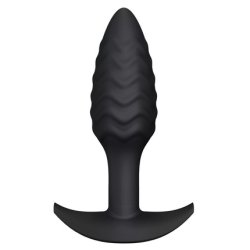 Marc Dorcel Wavy Plug Silicone Anal Plug - Black