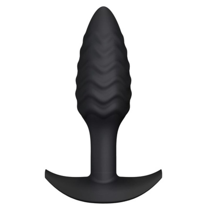 Marc Dorcel Wavy Plug Silicone Anal Plug - Black