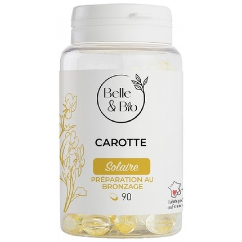 Belle & Bio Carrot Dietary Supplement with Carrot Oil 90 Capsules