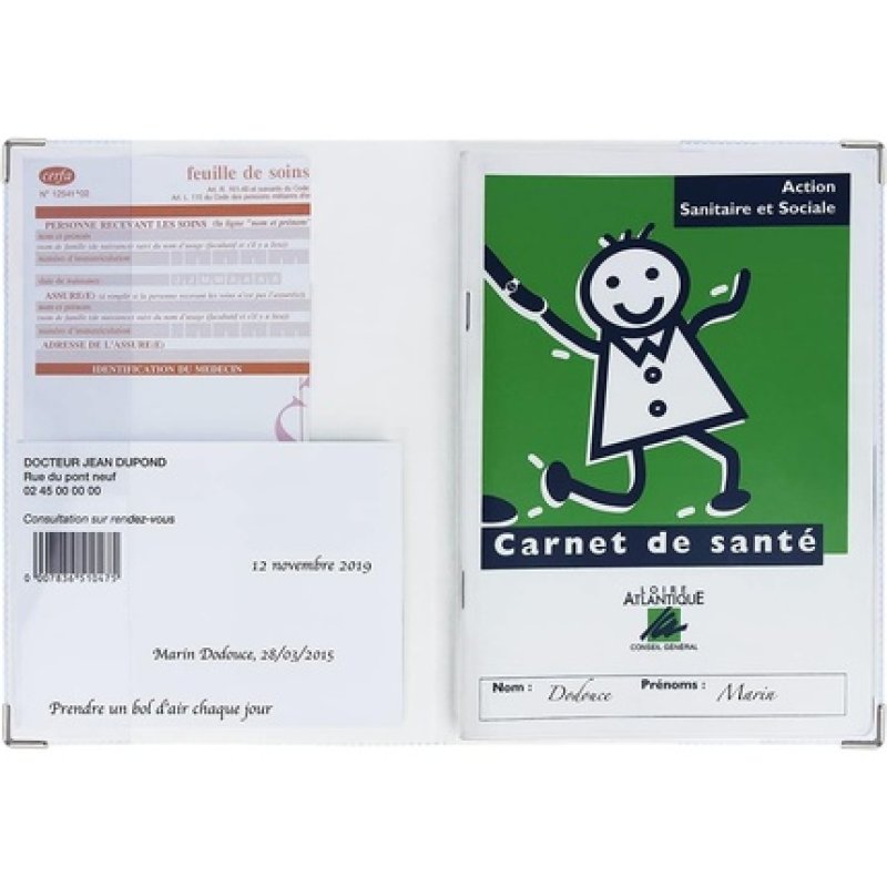 Color Pop Children's Health Book Bohemian Fox Print Made in France PVC