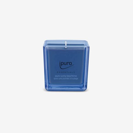Essentials by ipuro Sunny Beachtime Scented Candle 125g - Summer, Sun, Sea - A Wonderfully Relaxed Day at the Beach