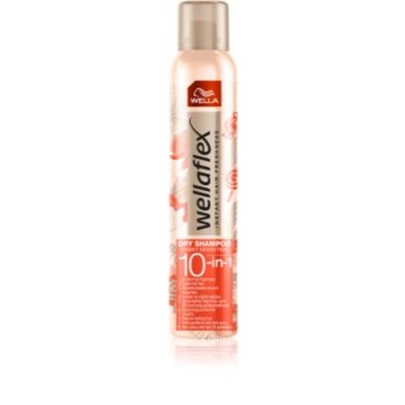 Wella Flex 10-In-1 Dry Shampoo Spray Sweet Sin - 180 Ml With Natural Tapioca Starch For Refreshed Hair