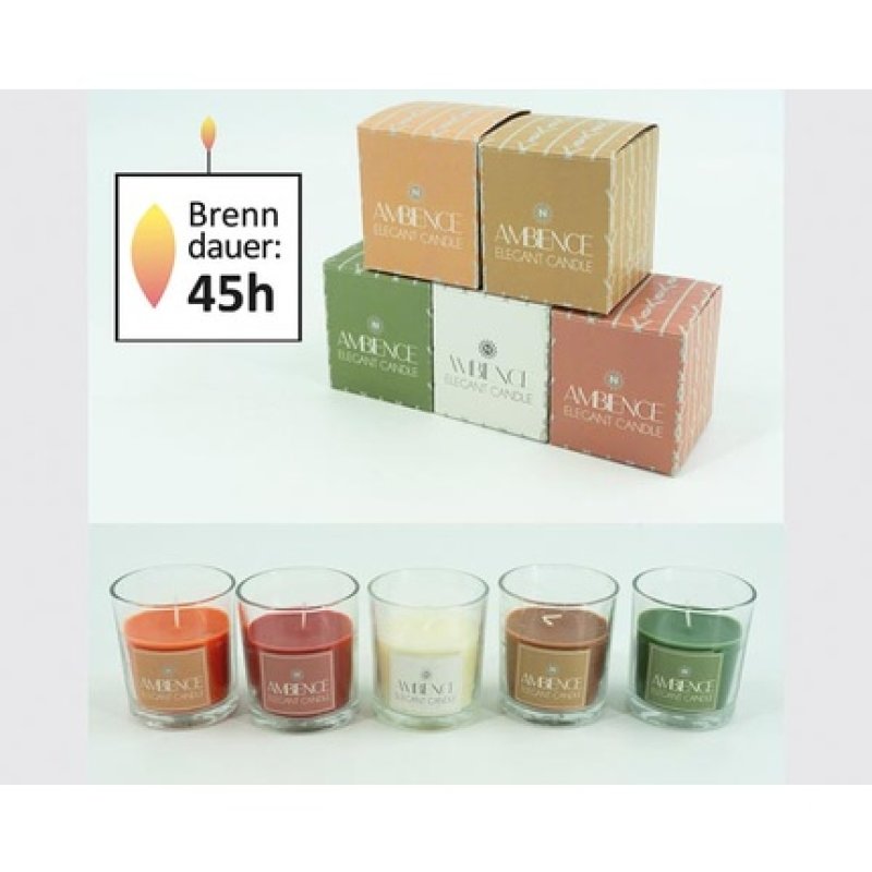 Noor Scented Candle In Glass - 110g, 20h Burn Time, Assorted Scents