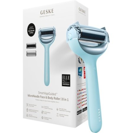 Geske Smartappguided Microneedle Face & Body Roller 8 in 1