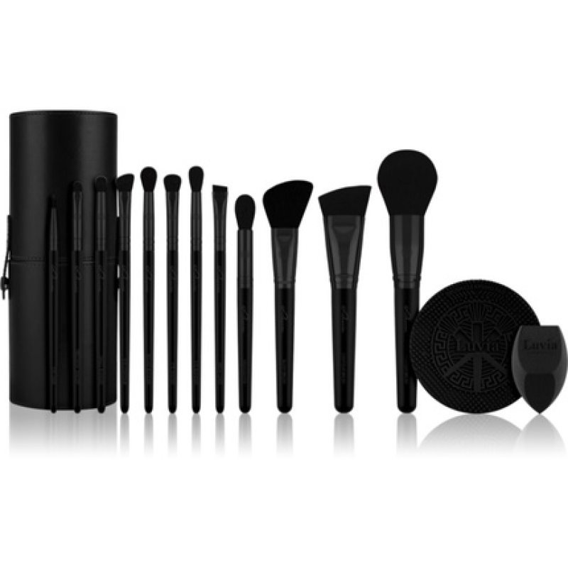 Luvia Cosmetics Prime Vegan Pro Black Edition Brush Set - 12 pcs