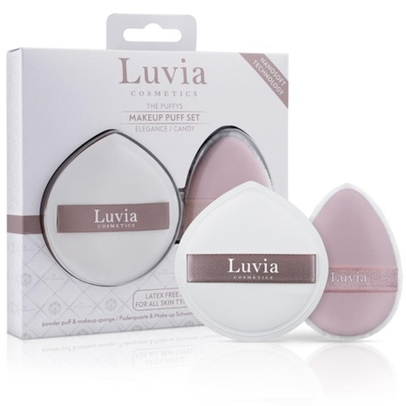 Duo Puff Kit Elegance Candy Luvia Cosmetics The Puffys Powder Puff