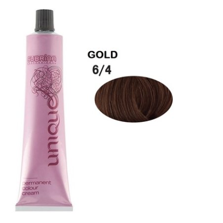 Subrina Professional Unique Permanent Hair Dye 64 Dark Blonde Golden - 100 Ml