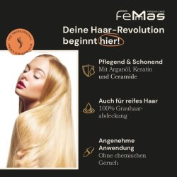 FemMas Hair Color Ash Sand 8.13 Professional Cream Hair Color with Argan Oil, Keratin & Ceramides 100ml
