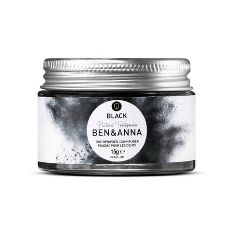 Ben&Anna Natural Whitening Tooth Powder With Activated Charcoal 20g