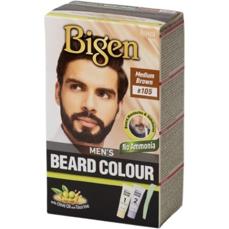 Bigen Men's Beard Medium Brown 105
