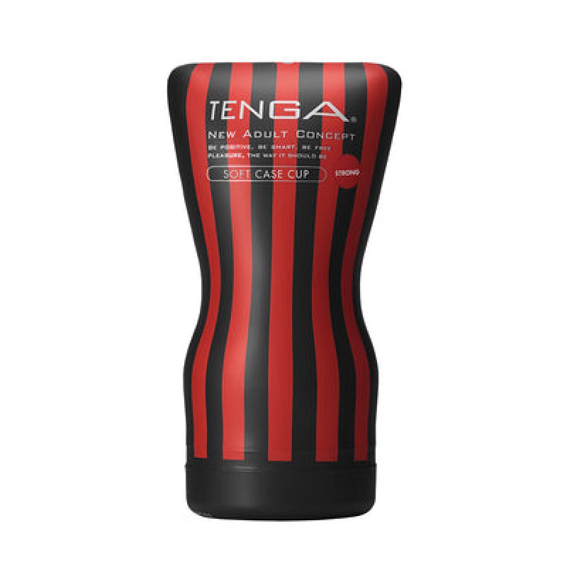 Tenga SOFT CASE CUP STRONG Male stroker Black, Red Thermoplastic elastomer (TPE)