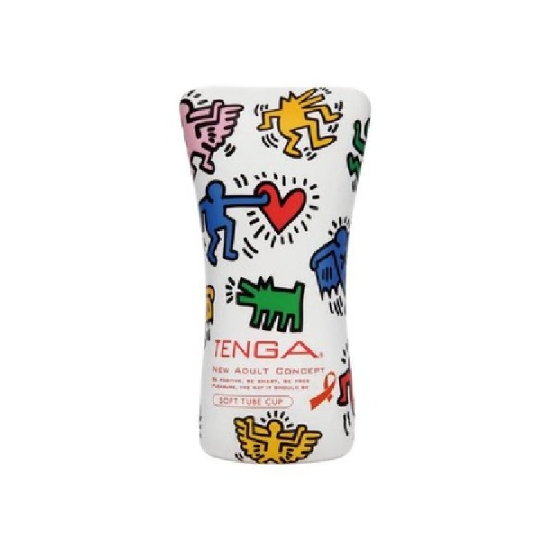 Keith Haring Soft Tube Cup Disposable Masturbator
