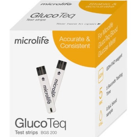 Microlife Glucoteq Test Strips - 50 Count