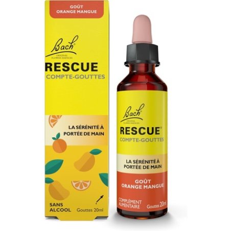 Rescue Orange Mango Dropper Alcohol-Free 5 Flower Blend