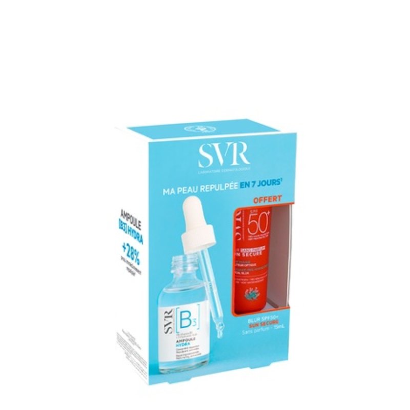 Svr [B3] Ampoule Hydra 30ml Sun Secure Blur Without Perfume Spf50 15ml