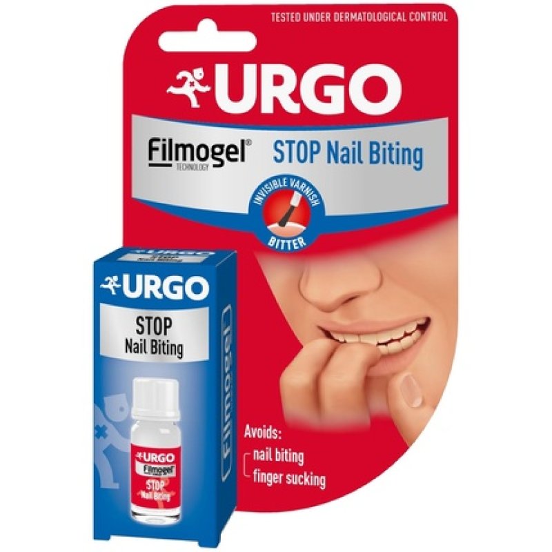 Urgo Stop Nail Biting Transparent Bitter Tasting Nail Polish