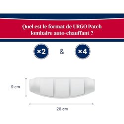Urgo Self-Heating Lumbar Patch - Pack of 4