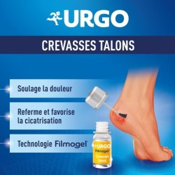Urgo Sante Soin Du Corps Filmogel Split Heel Protective Film Pain Relief 7.5ml