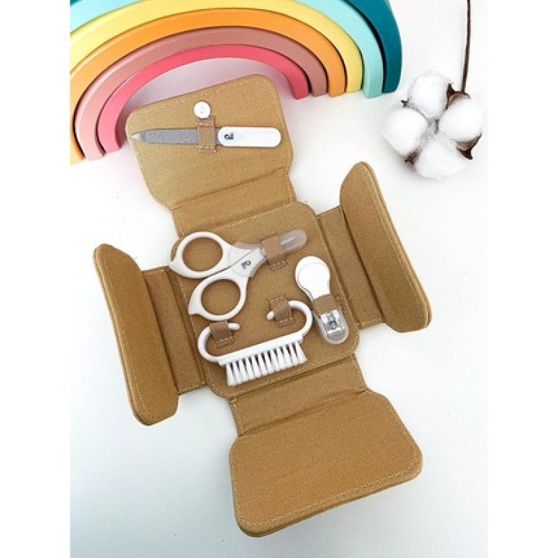 Baby Manicure Kit with Scissors, Nail Clippers, Brush, and File