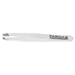Parisax Slanted Tweezers White - Perfect For Precise Hair Removal