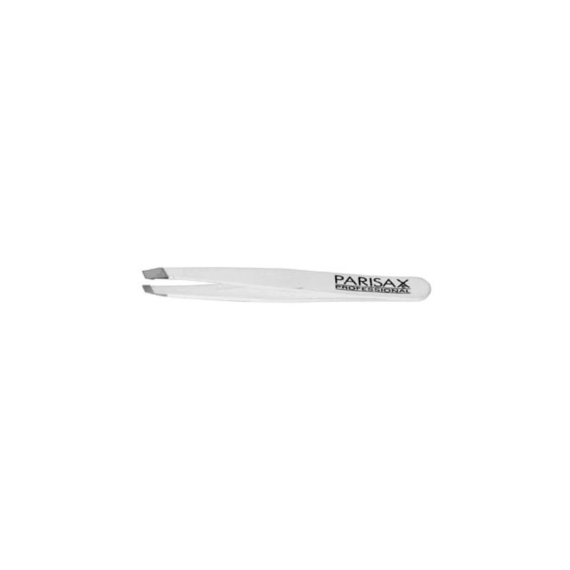 Parisax Slanted Tweezers White - Perfect For Precise Hair Removal