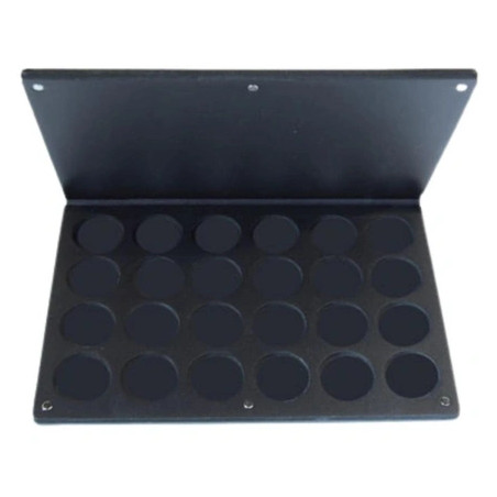 Parisax Magnetic Palette 24 Pans Black Leather Style
