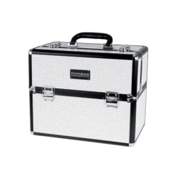Parisax Makeup Case White Rhinestones - A Stylish Beauty Accessory