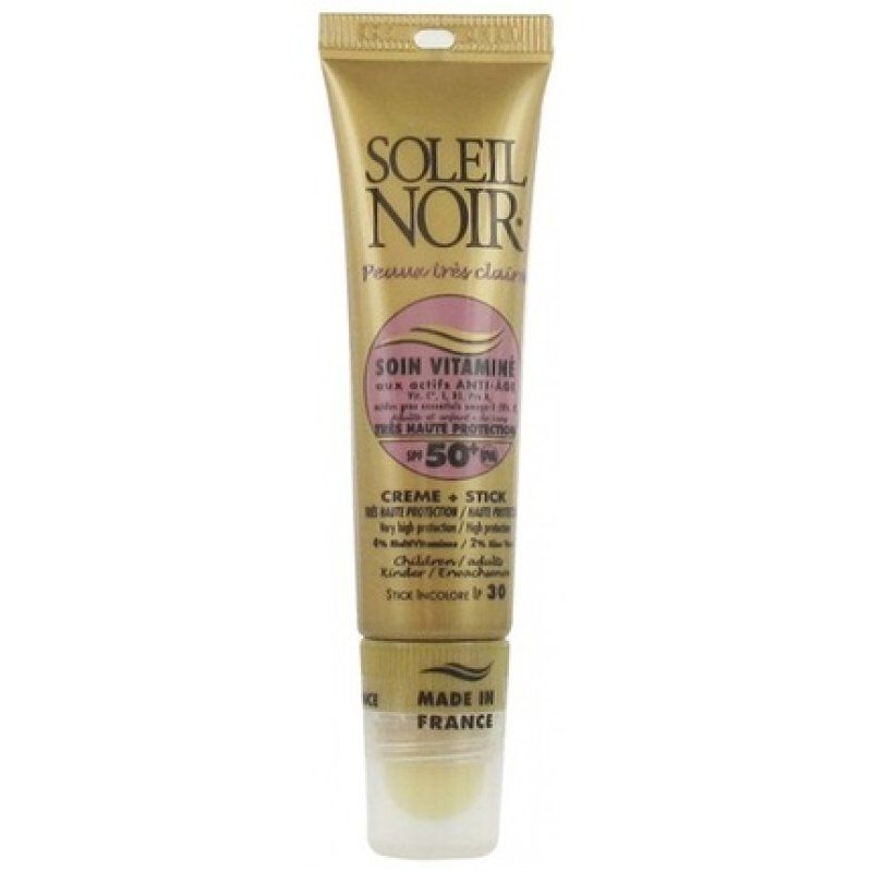 Soleil Noir Vitamin Cream for Adults and Children SPF 50 20ml SPF 30 Stick 2g