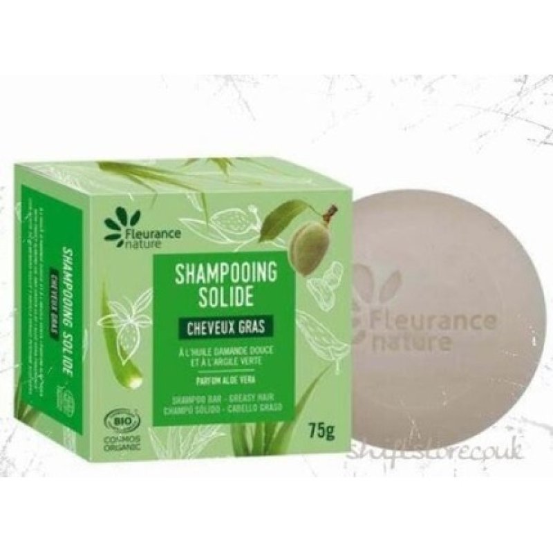 Fleurance Nature Solid Shampoo for Oily, Normal, and Dry Hair 75g