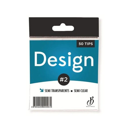 Beautynails Bna Design Semi-Transparent Tips No. 02 - 50 Tips