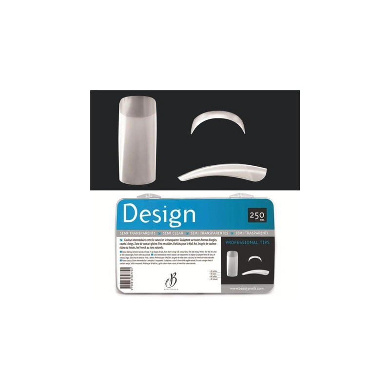 Beautynails Bna Design Semi-Transparent Tips X250