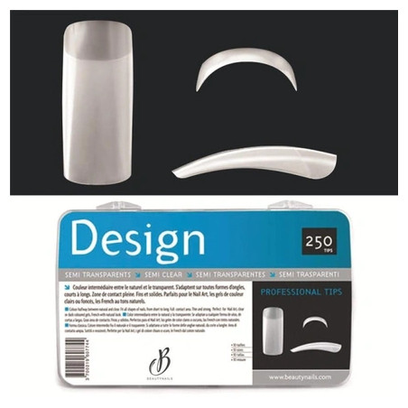 Beautynails Bna Design Semi-Transparent Tips X250