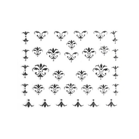 Beautynails Bna Baroque Precious Stone Ornament Silver