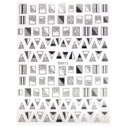 Beautynails Bna Stickers Nail Cb096 Silver