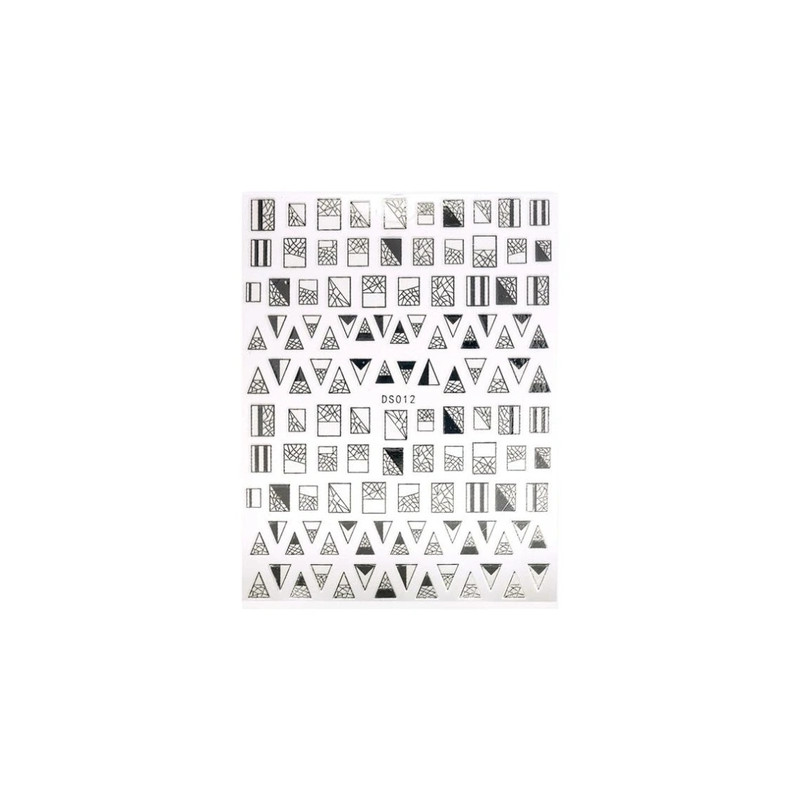 Beautynails Bna Stickers Nail Cb096 Silver