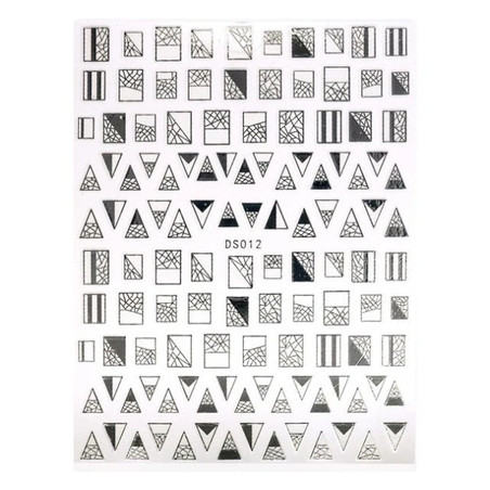 Beautynails Bna Stickers Nail Cb096 Silver