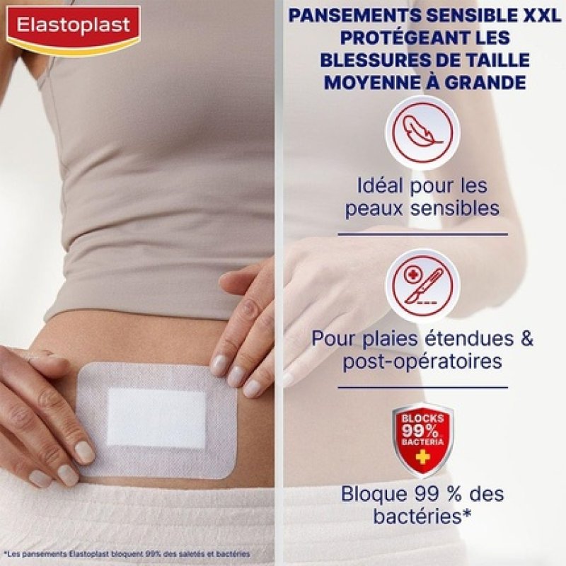 Elastoplast Sensible XXL Sterile Plasters - Pack of 5