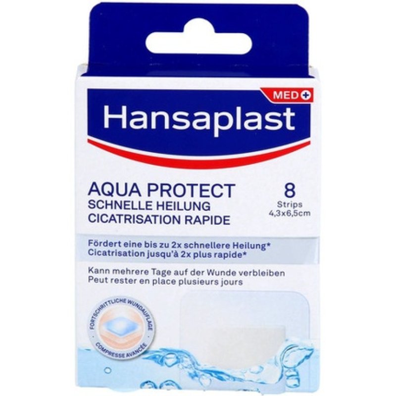 Hansaplast Aqua Protect Plasters Fast Healing 8 Pcs