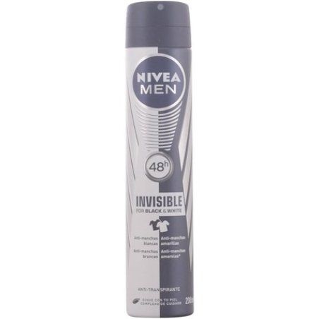 Men Black & White Invisible Deodorant Spray 200ml