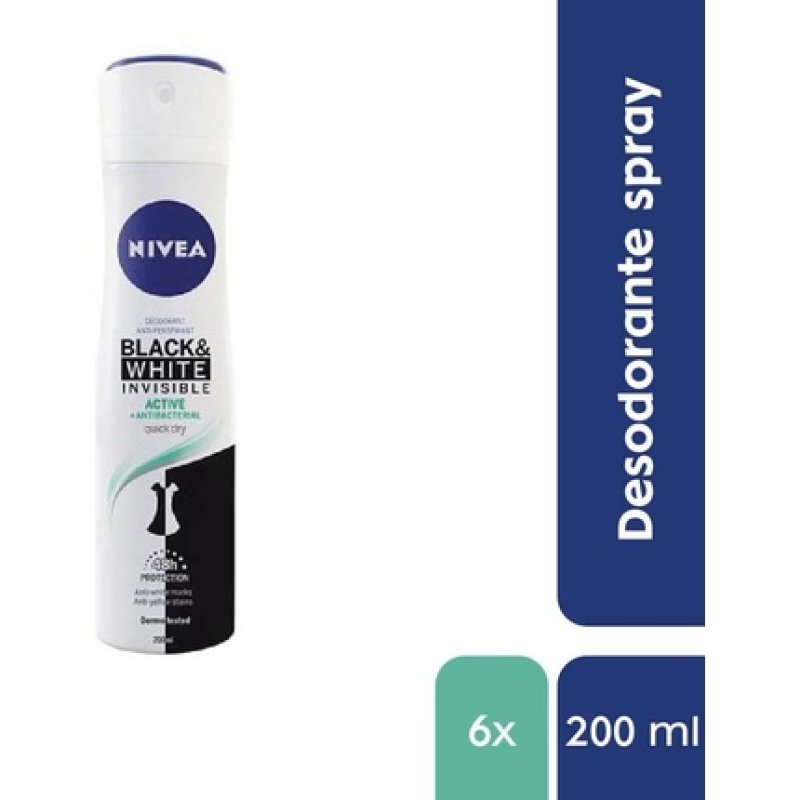 Nivea Invisible Spray for Black & White Active 200ml