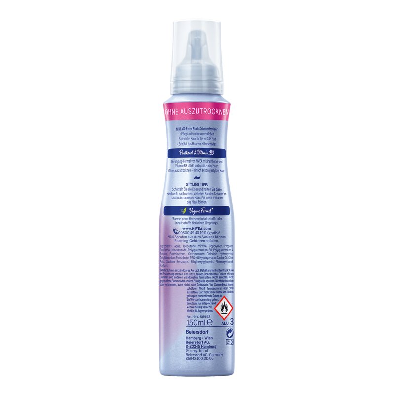 NIVEA 86942 hair cream & mousse Hair mousse 150 ml