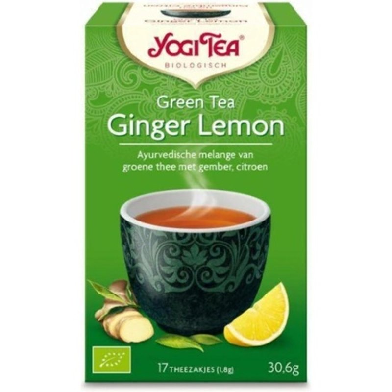 Yogi Tea Organic Green Tea with Ginger and Lemon